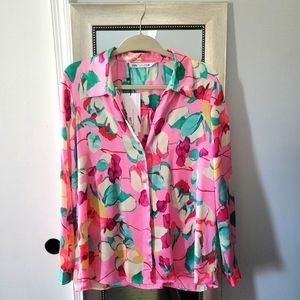 ZARA floral blouse (Size L)